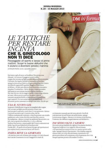 Conceive Plus in magazine Donna Moderna - CONCEIVE PLUS