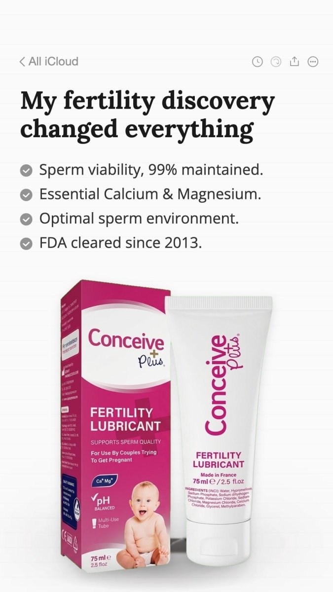 Lubricant That Doesn't Kill Sperm: What to Use When TTC - Conceive Plus®