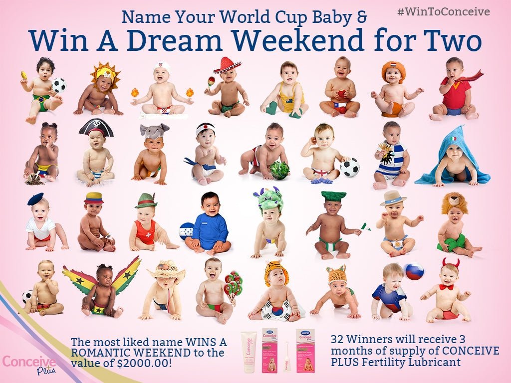 Name The Conceive Plus World Cup Babies and WIN! - Conceive Plus®