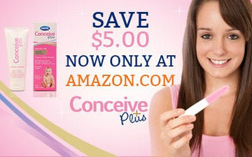 Save $5.00 on Conceive Plus Fertility Lubricant NOW ONLY AT AMAZON.COM - CONCEIVE PLUS