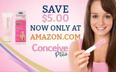 Save $5.00 on Conceive Plus Fertility Lubricant NOW ONLY AT AMAZON.COM - Conceive Plus®