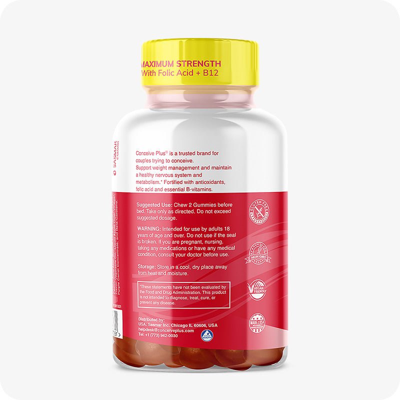 Apple Cider Vinegar Gummy - Gummies Vitamins - Conceive Plus USA