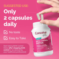 Birth Control Detox - Female fertility vitamins - Conceive Plus® - Online Store