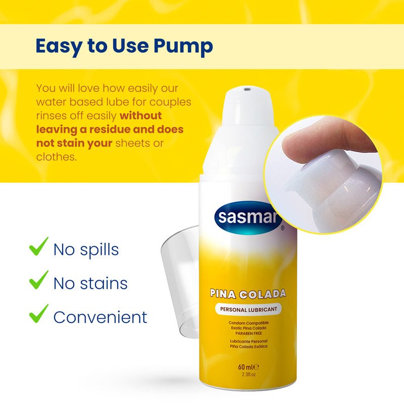 Pina Colada Flavored Personal Lubricant - Water - Based Lubricant - Conceive Plus®