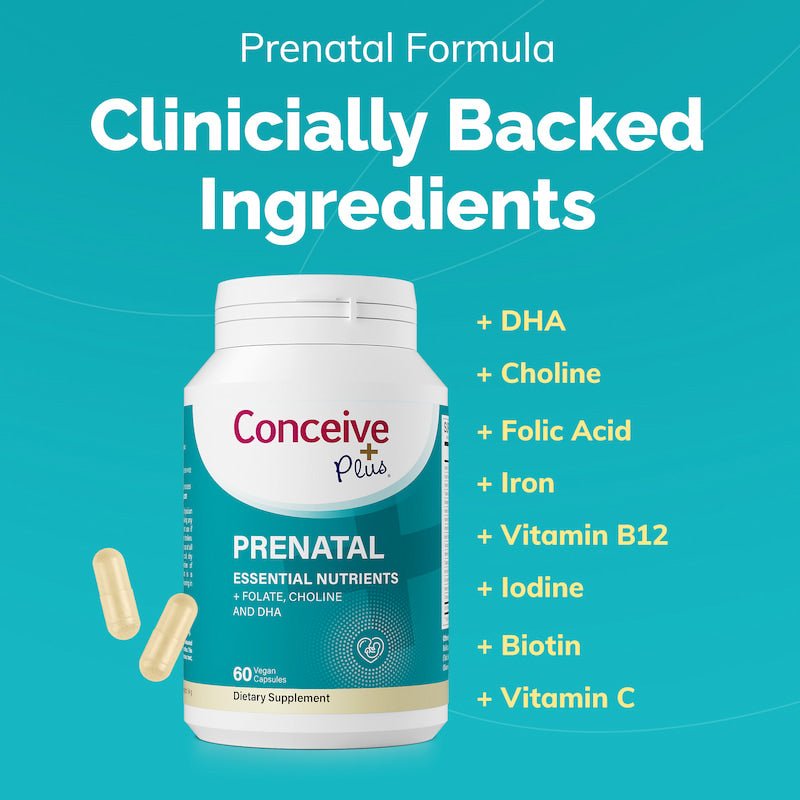 Prenatal with DHA - Female fertility vitamins - Conceive Plus® - Online Store